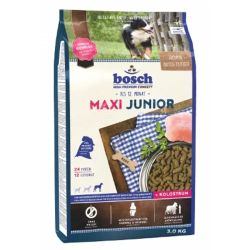 Bosch suha hrana za mlade pse s piščancem Junior maxi, 15 kg