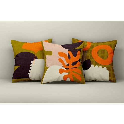 WALLXPERT Asr_plw25 - 4 multicolor cushion cover set (3 pieces) Cene