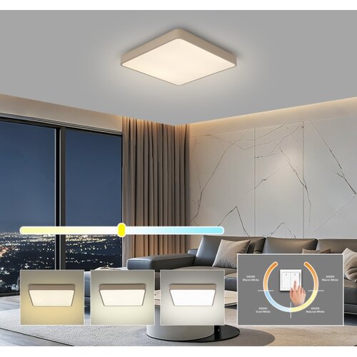  Brilagi - LED plafonsko svetlo POOL LED/36W/230V 3000/4500/6000K 40x40 cm bež Slike