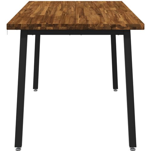  Kvadratni blagovaonski stol 140 x 90 x 75 cm Prirodna Slike