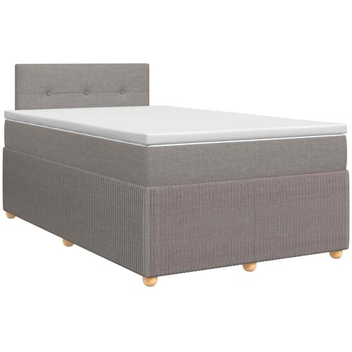  Boxspring krevet s madracem Sivosmeđa 120 x 190 cm Tkanina Slike