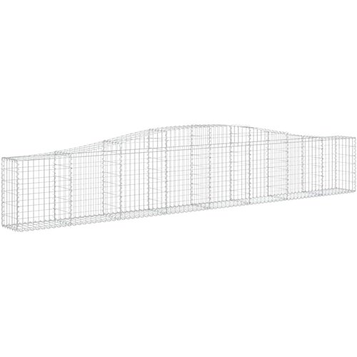  Lučne gabionske ko&amp;scaron;are 3 kom 400x30x60/80 cm pocinčano željezo Slike