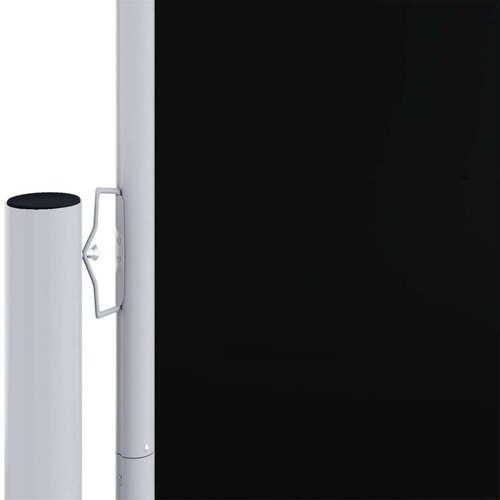VidaXL Uvlačiva bočna tenda crna 220 x 1200 cm Slike