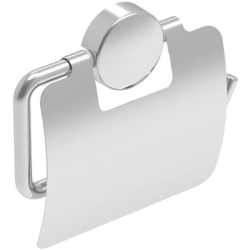 Držač držač toaletnog papira Simple (Materijal: Metal, S poklopcem, Krom)