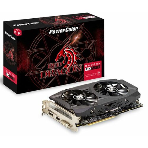 Powercolor AMD Radeon RX 590 Red Dragon 8GB GDDR5, HDMI/3xDP/DVI-D AXRX 590 8GBD5-DH grafička kartica Slike