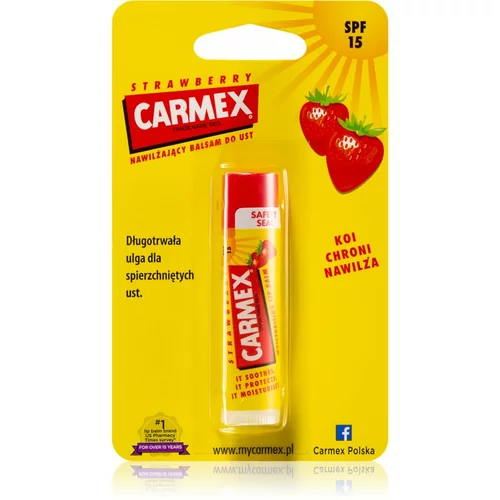 Carmex Strawberry hidratantni balzam za usne u sticku SPF 15 4.25 g
