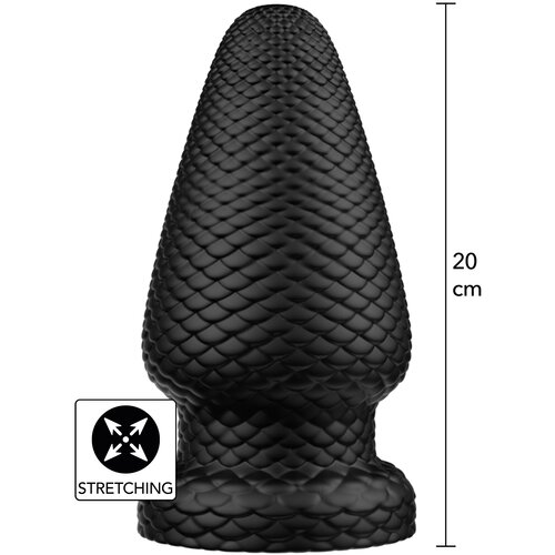 Hidden Desire Extreme Giant Dragon Butt Plug PVC Black XL Cene