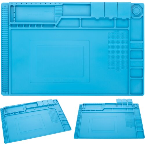 Rosfix Silikonska spajkalna podloga z organizatorjem 450 x 300mm, (5000088346) Cene