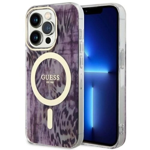 Guess OVITEK GUHMP14XHLEOPWP ZA IPHONE 14 PRO MAX 6.7 OVITEK ZA MAGSAFE LEOPARD, (21833929) Cene