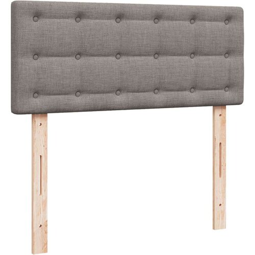 vidaXL Box spring postelja z vzmetnico taupe 120x190 cm blago, (21305355) Cene