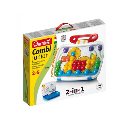 Quercetti Quercetti: 2 u 1 Junior set čavlića s pločom za crtanje Cijene