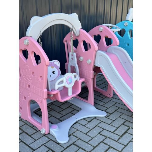Winner Bike TOBOGAN + LJULJA 180X120X1120cm PINK Cene