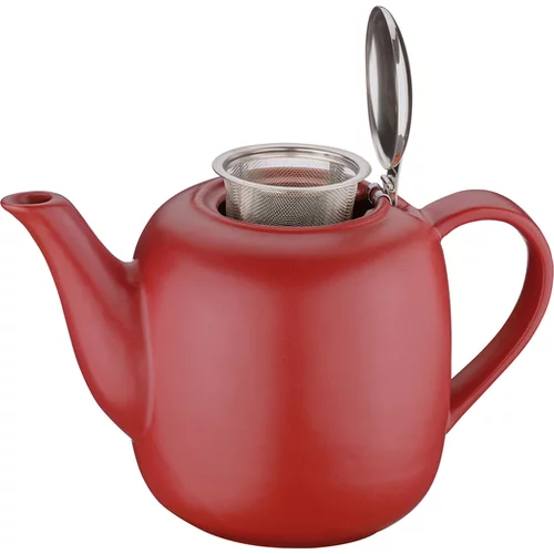 Kuchenprofi čajnik s filtrom London, 1,5 l, rdeč, keramika