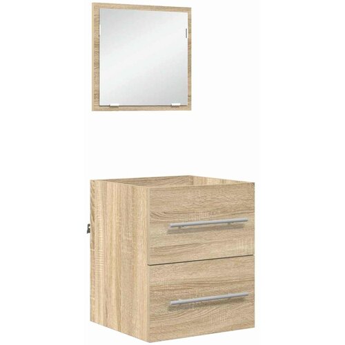  Set namje&amp;scaron;taja za kupaonicu s ladicama Smeđa 41 x 38,5 x 48 cm Slike