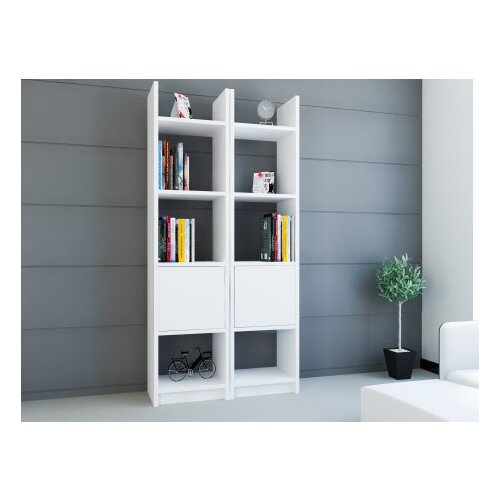 Woody Fashion polica za knjige esbi 102 white Cene