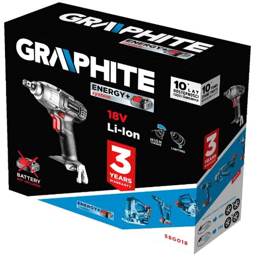 Graphite 58G018 aku udarni odvrtač, 18V 1/2&amp;quot; solo Slike