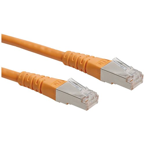 Roline 21.15.1387 RJ45 omrežni kabel\, patch kabel cat 6 s/ftp 10.00 m oranžna 1 kos, (20420230) Cene