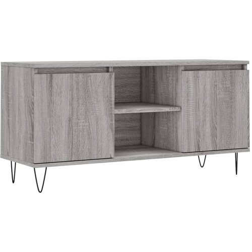 Maison Chic TV omarica - TV enota - Televizijska omarica siva sonoma 104x35x50 cm inženirski les, (21701838) Slike