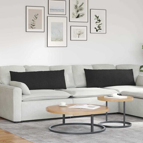  Jastučići za sofu 2 pcs Crna 120 x 40 cm tkanina Cene