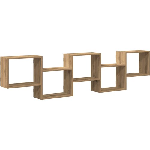 vidaXL Zidna kockasta polica s 5 odjeljaka Umjetnički izrađeno Cijene