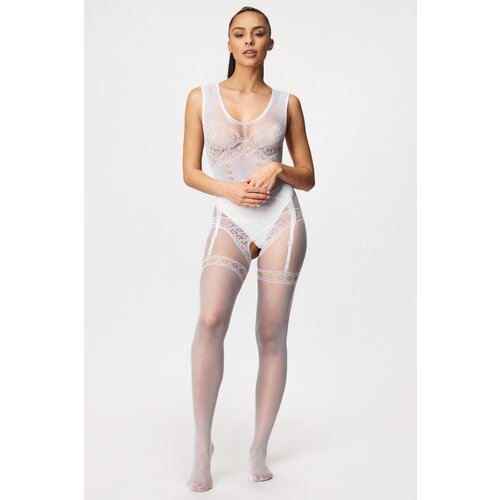 Passion Bodystocking BS052 White Slike