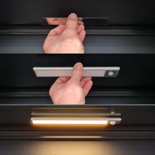 Nedis LCRM01WT - Punjivo LED osvetljenje za ormar sa senzorom LED/1W/1100 mAh 3000K Slike