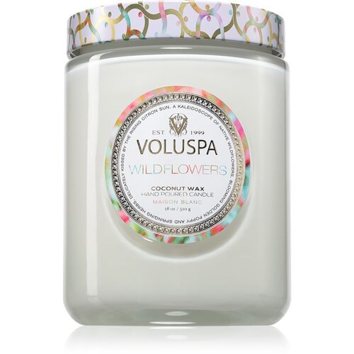 VOLUSPA Maison Blanc Wildflowers di&amp;scaron;eča sveča 510 g Slike