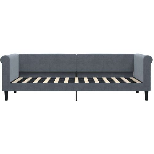 VidaXL dnevni krevet na razvlačenje i ladice tamnosivi 80x200 cm Slike