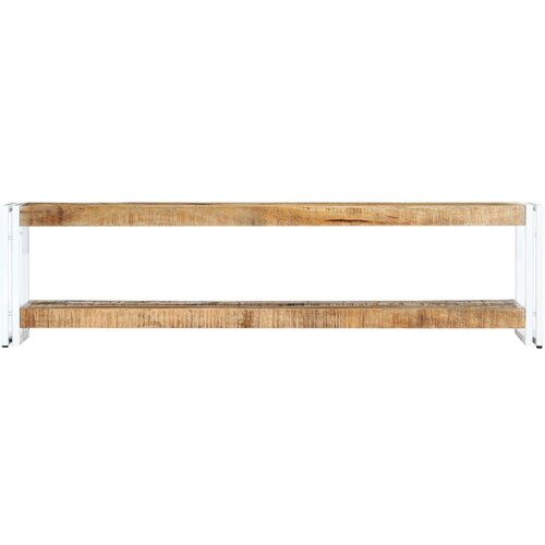 Maison Chic TV omarica - TV stojalo - Televizijska omarica 150x30x40 cm trden mangov les, (21700480) Slike