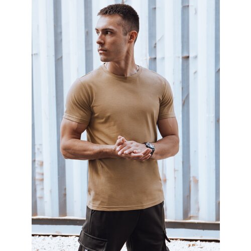 DStreet Men&amp;#039;s Unprinted Camel T-Shirt RX5611 Slike