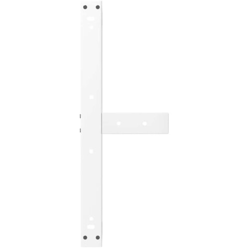  Noge za klub stolić T-oblika 2 kom Bijele 60x25x(42-43) cm Čelik Slike