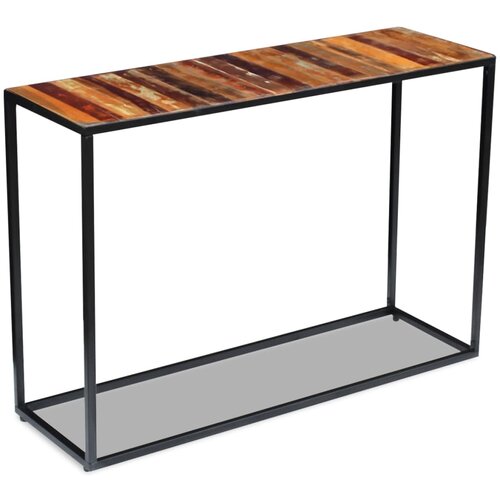  Konzolni stol od masivnog obnovljenog drva 110 x 35 x 76 cm Slike