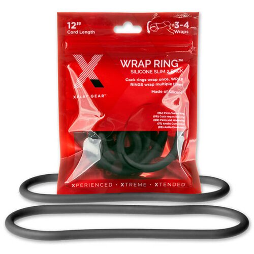 PerfectFIT Slim Wrap 12 - tanek obroček za penis - črn (30 cm) Cene