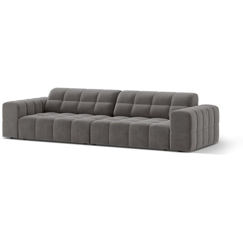 Cosmopolitan Design Siva žametna sedežna garnitura 252 cm Chicago &amp;ndash; Slike