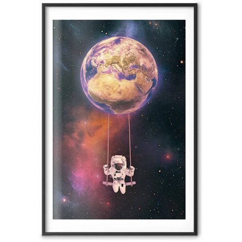  Plakat - Cosmic Swing 60x90 Crni okvir s margom Slike
