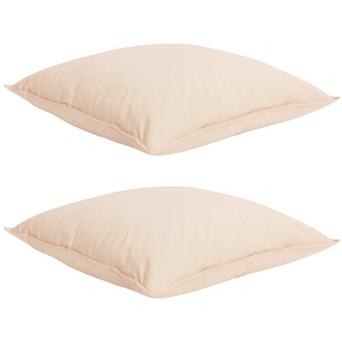  Set deka 2 kom. 155 x 220 cm Kapok i Poliester Bež - 155 x 220 cm 40 x 40 cm Slike