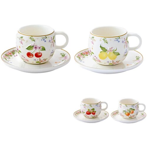 Easy Life Set skodelica za črno kavo Fancy Fruit 120ml / več vzorcev / porcelan, (5000267840) Cene