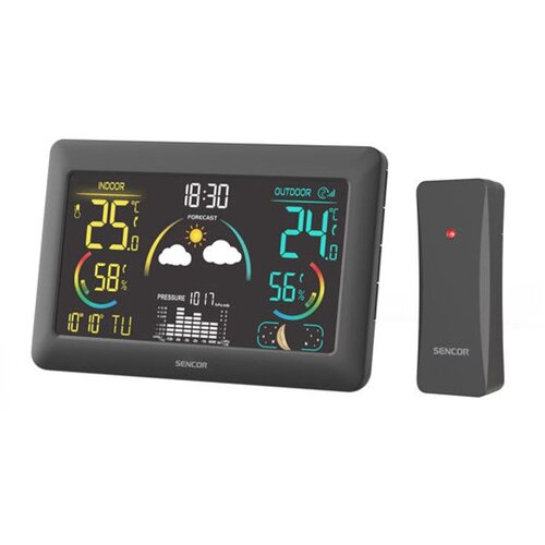 Sencor meteostanica sa lcd displejem u boji i budilnikom, napajanje 5V, 3xAA + 2xAA Cene