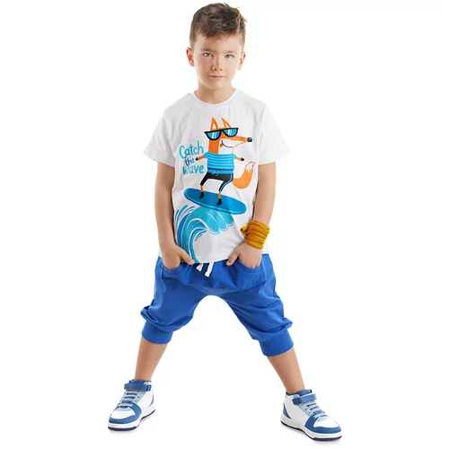 Denokids Surf Fox Boys T-shirt Capri Shorts Set