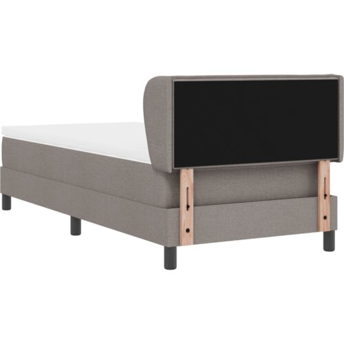 Box Spring Krevet s Madracem Taupe 100x200 cm Tkanina Slike