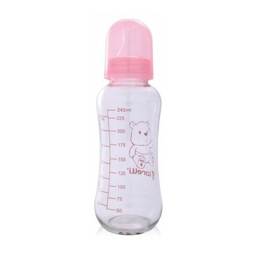 Lorelli staklena flašica za bebe 240 ml roze Slike