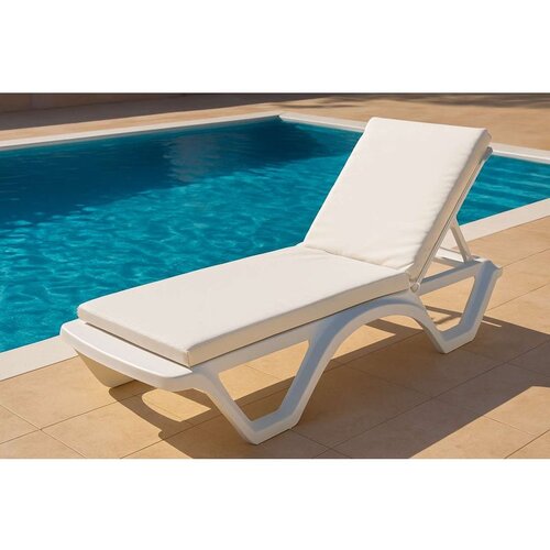 Atelier Del Sofa sunny - white white sunlounger cushion Slike