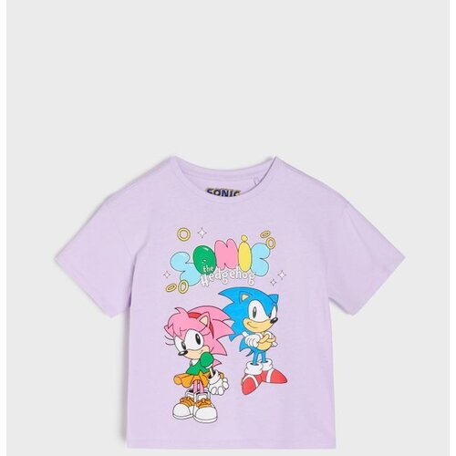 Sinsay Pamučna majica s printom Sonic the Hedgehog Cijene