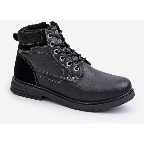 EVENTO PE1 Insulated men's boots made of eco leather black Venredia Cijene