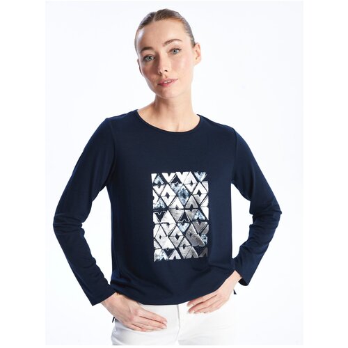 LC Waikiki Crew Neck Printed Long Sleeve Women&amp;#039;s T-Shirt Slike