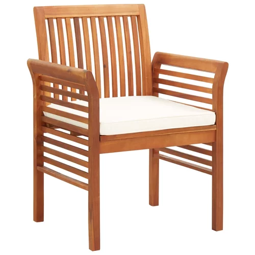  blagovaonska stolica od bagremovog drva s jastukom