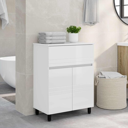  Toaletna jedinica Bijela visokog sjaja 60 x 35 x 80 cm Cijene