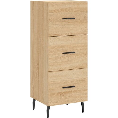  Visoka komoda hrasta sonome 34,5x34x180cm od konstruiranog drva Slike