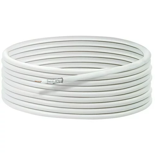 SCHWAIGER Koaksijalni kabel za satelitsku antenu (20 m, Bijele boje, 90 dB)