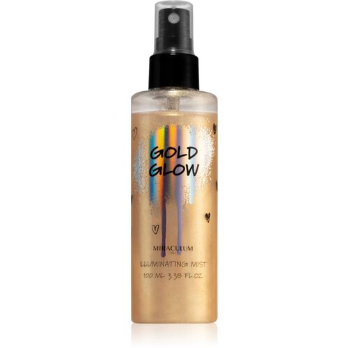 Miraculum Girls Collection Gold Glow posvjetljujuća magla za lice i tijelo sa šljokicama 100 ml Cijene